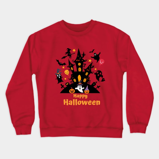 Halloween For Boys Grils, Happy Halloween, Kids Halloween T-Shirt Crewneck Sweatshirt by DakhaShop